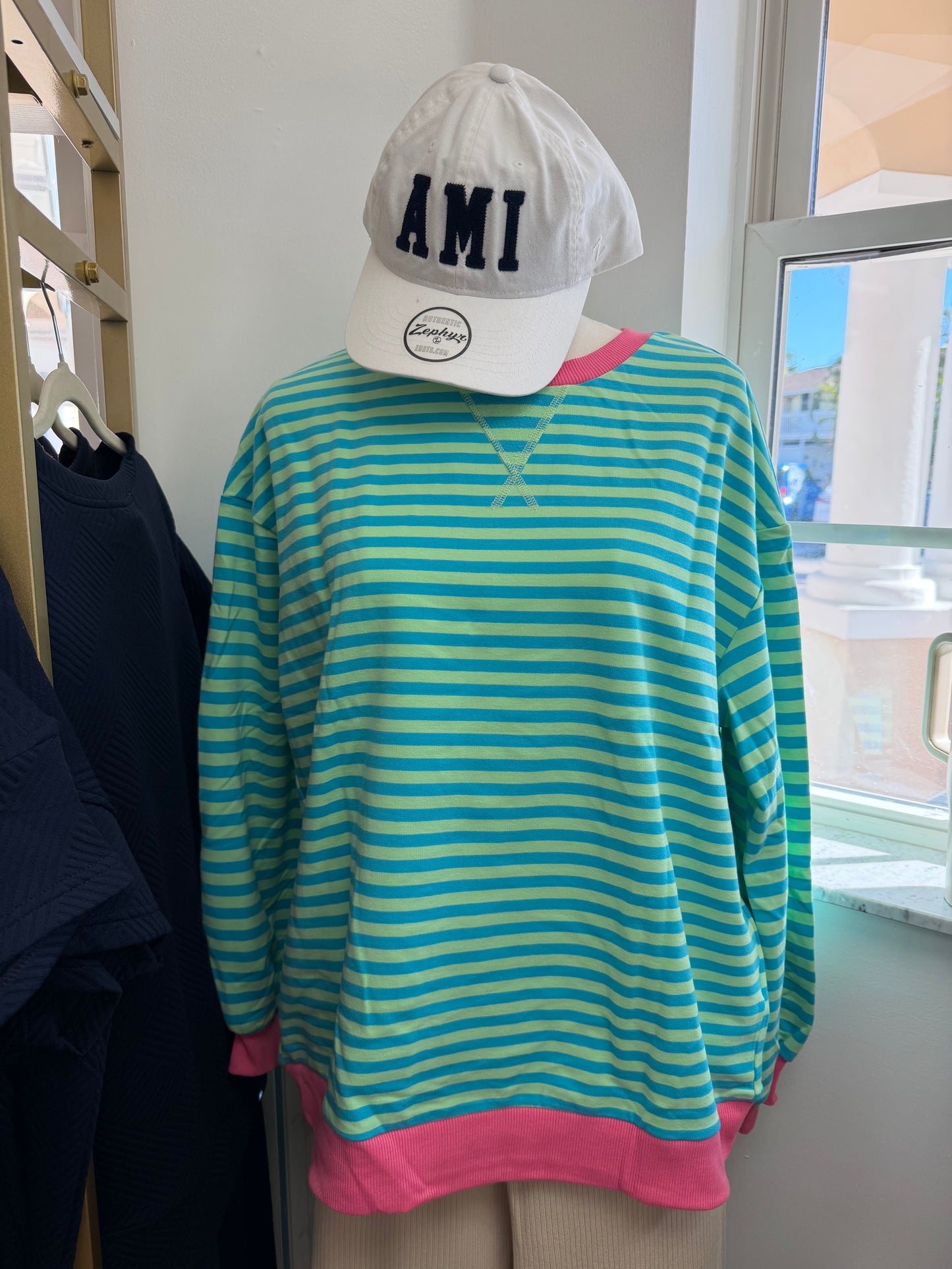 Striped Lightweight Crew