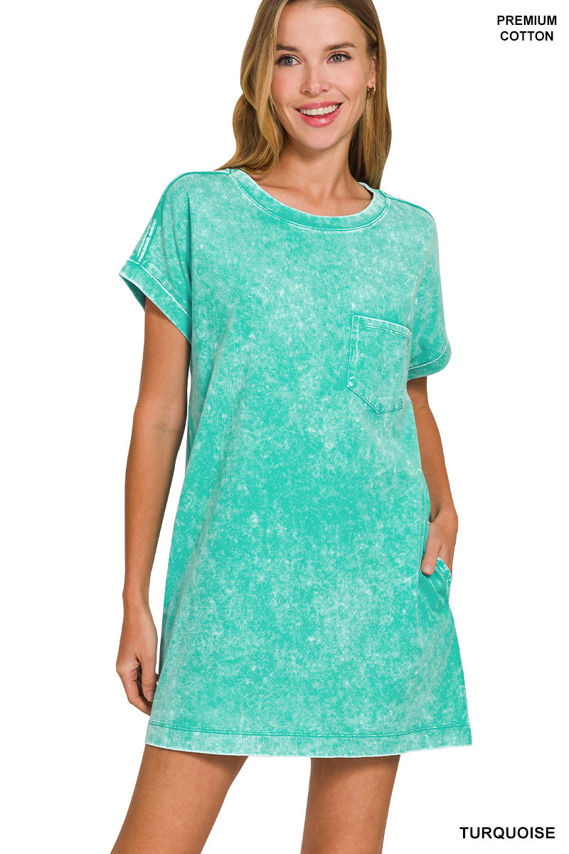 Premium T-shirt Dress with Pocket