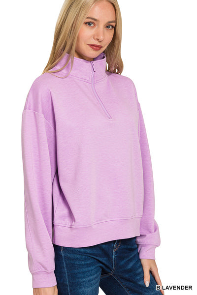 1/4 zip pullover sweatshirt