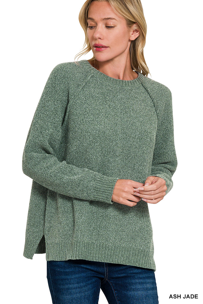 CHENILLE RAGLAN SWEATER
