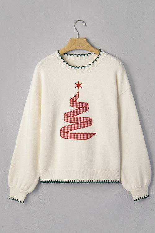 Ribbon Tree Sweater