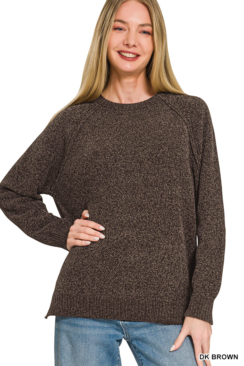 CHENILLE RAGLAN SWEATER