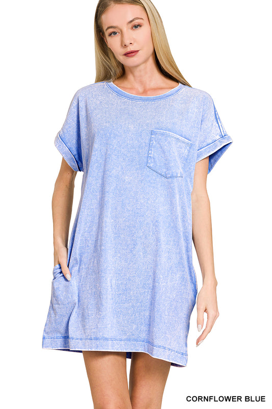 Premium T-shirt Dress with Pocket