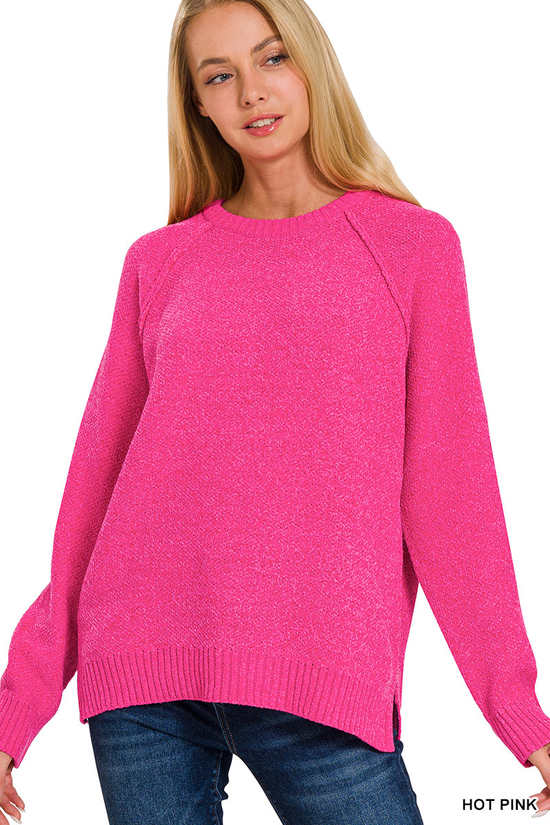 CHENILLE RAGLAN SWEATER